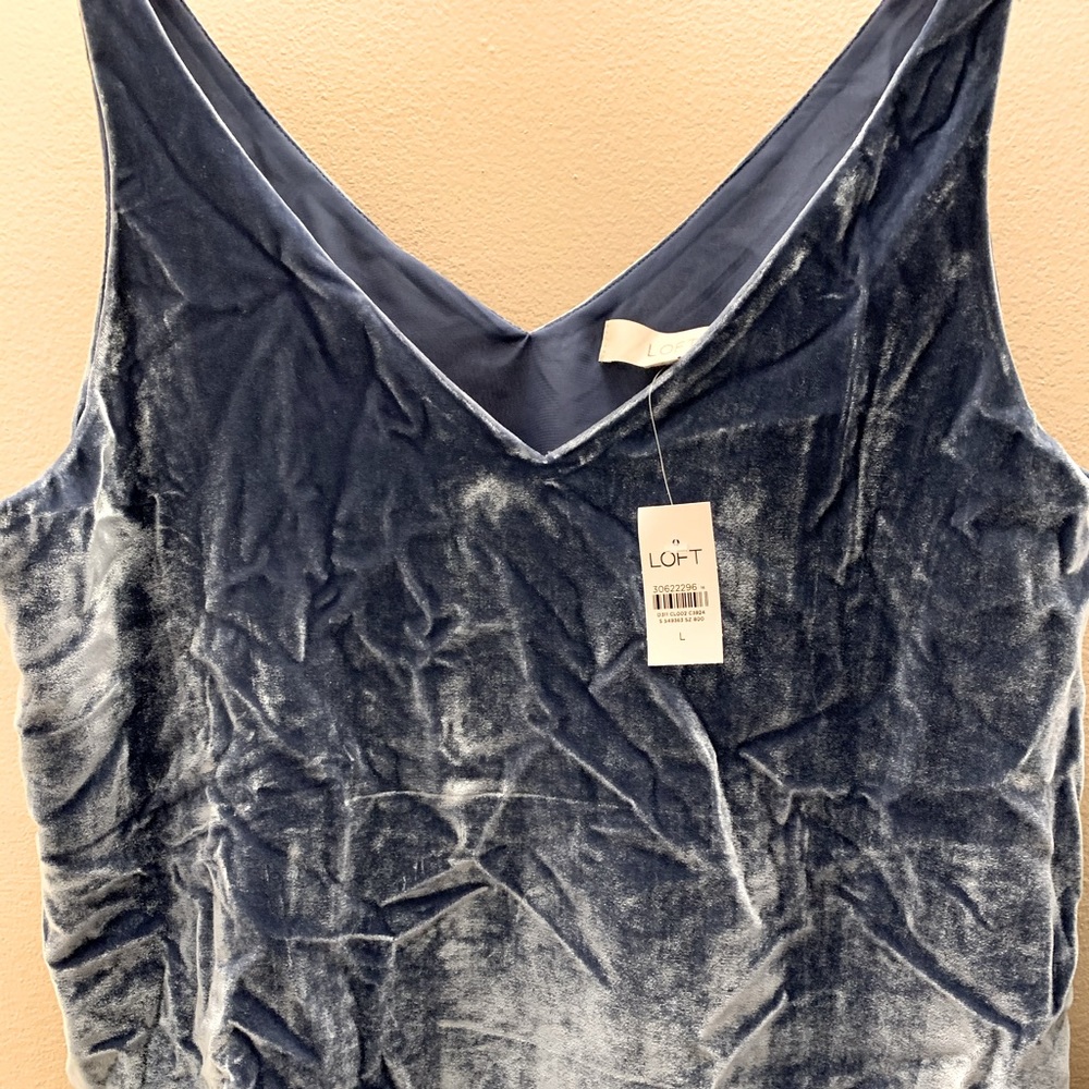 Crushed velvet cami